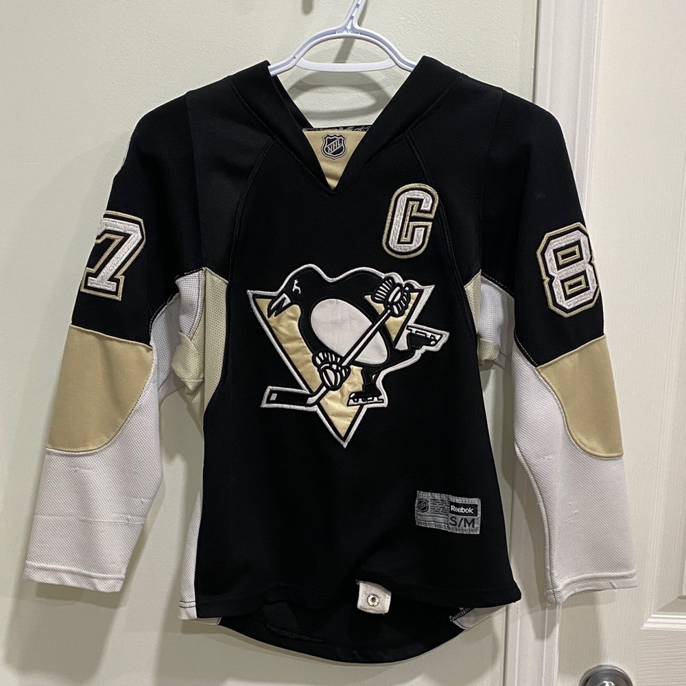 (8) Reebok Pittsburgh Penguins Hockey Jersey